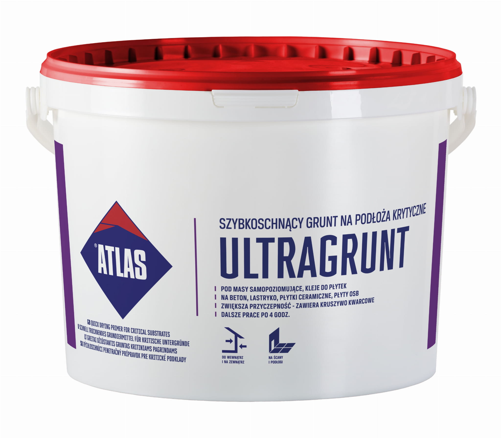 ATLAS Grunt szybkoschnący na podłoża krytyczne 5 kg Ultragrunt