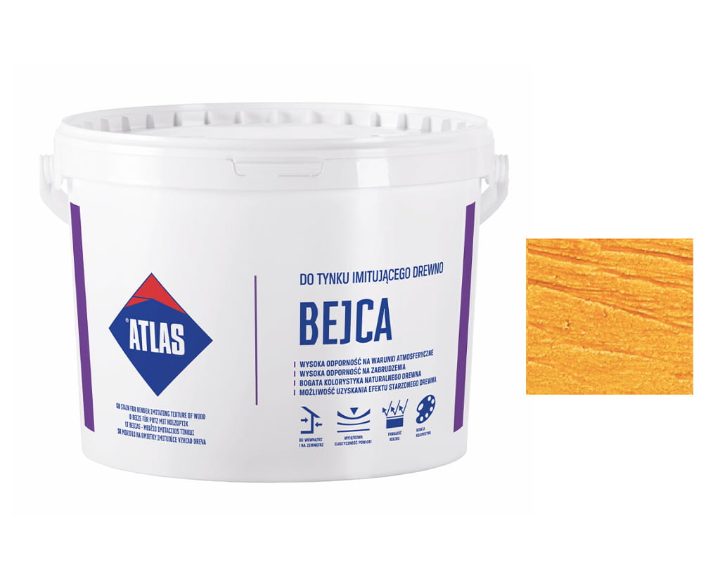 ATLAS BEJCA DO TYNKU IMITUJĄCEGO DESKĘ 01 OLCHA 4L
