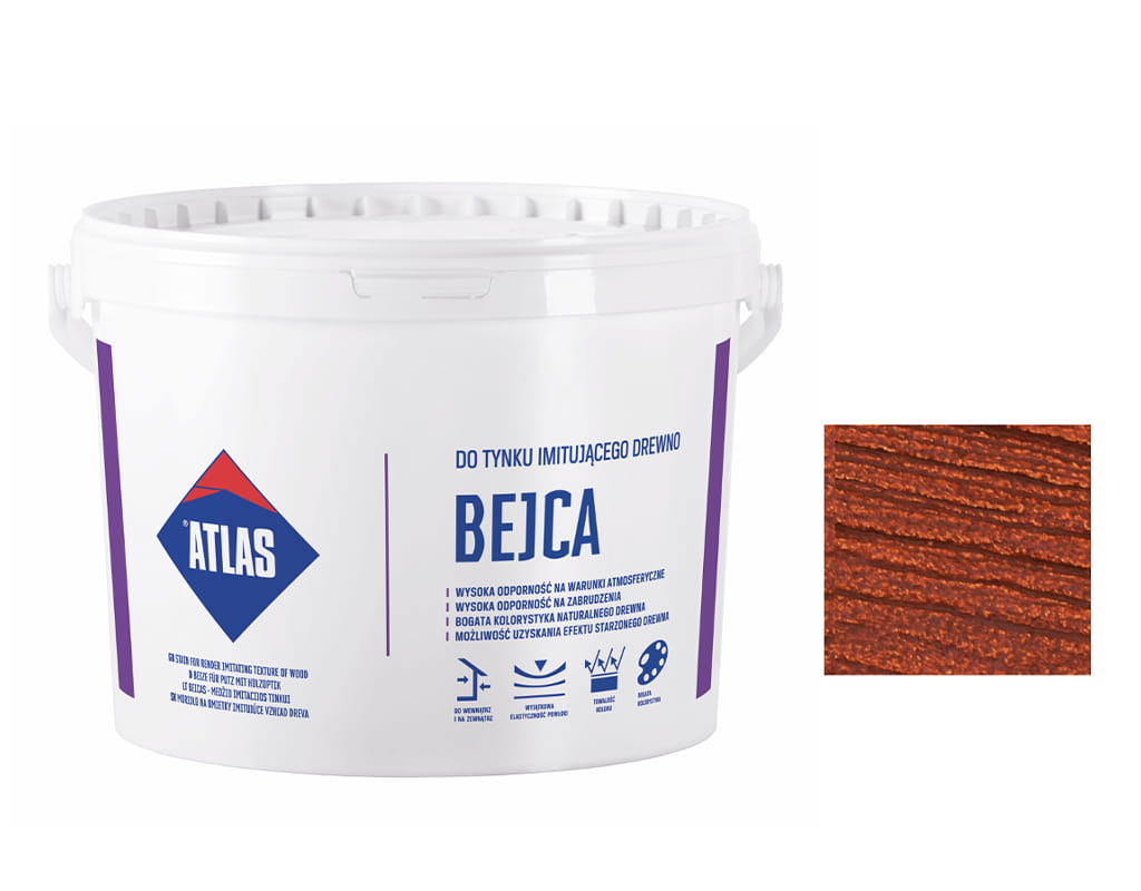 ATLAS BEJCA DO TYNKU IMITUJĄCEGO DESKĘ 05 MAHOŃ 4L