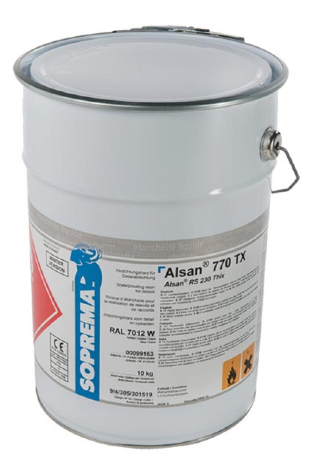 SOPREMA MASA ŻYWICA ELASTYCZNA ALSAN 770TX 10KG SZYBKOSCHNĄCA DO NAROŻNIKÓW