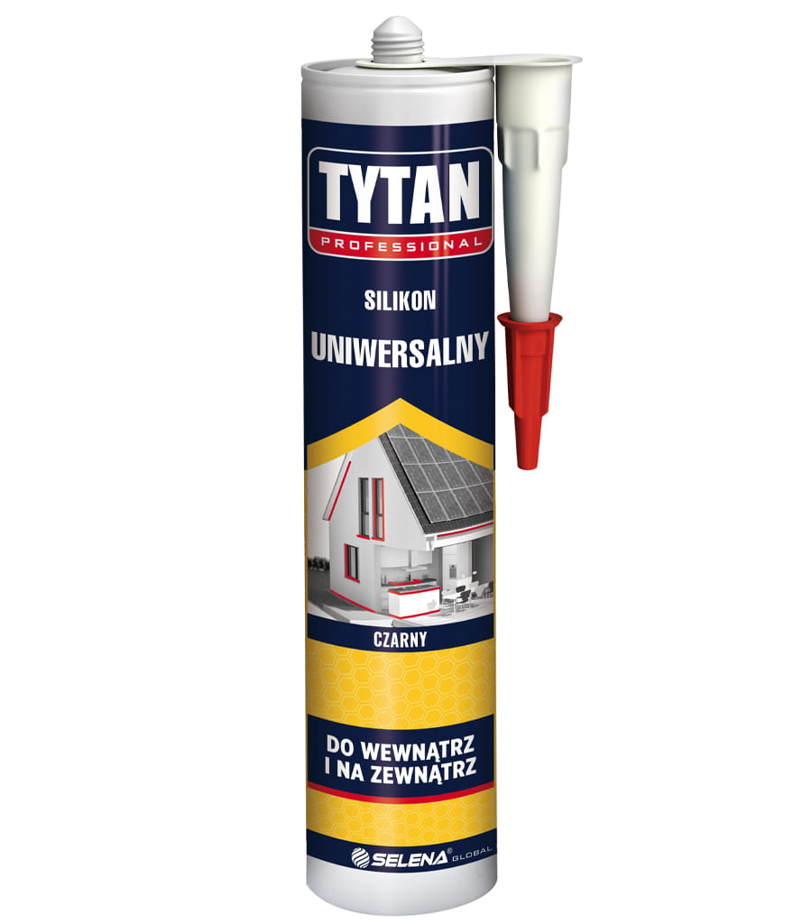 TYTAN SILIKON UNIWERSALNY EURO-LINE CZARNY 280ML