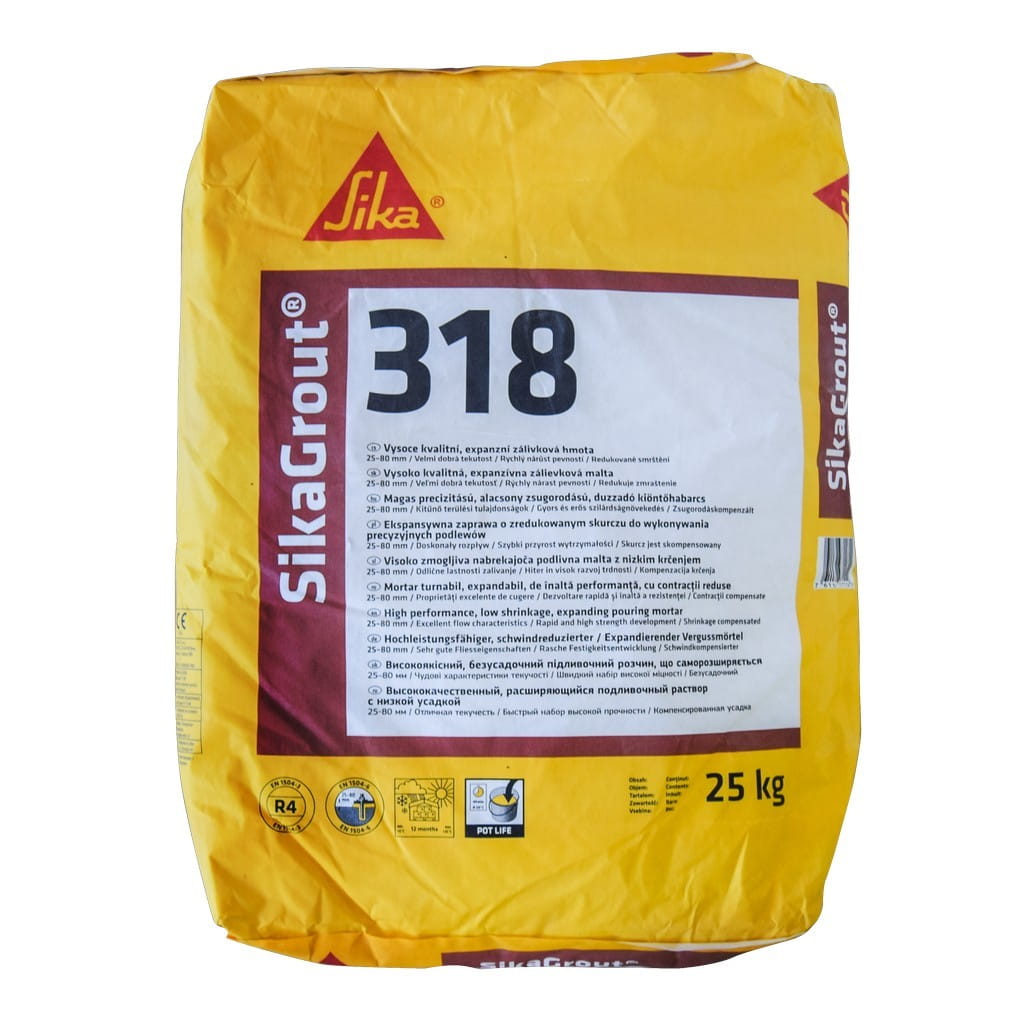 WYSOKIEJ JAKOŚCI ZAPRAWA DO PODLEWEK SIKAGROUT -318 25KG