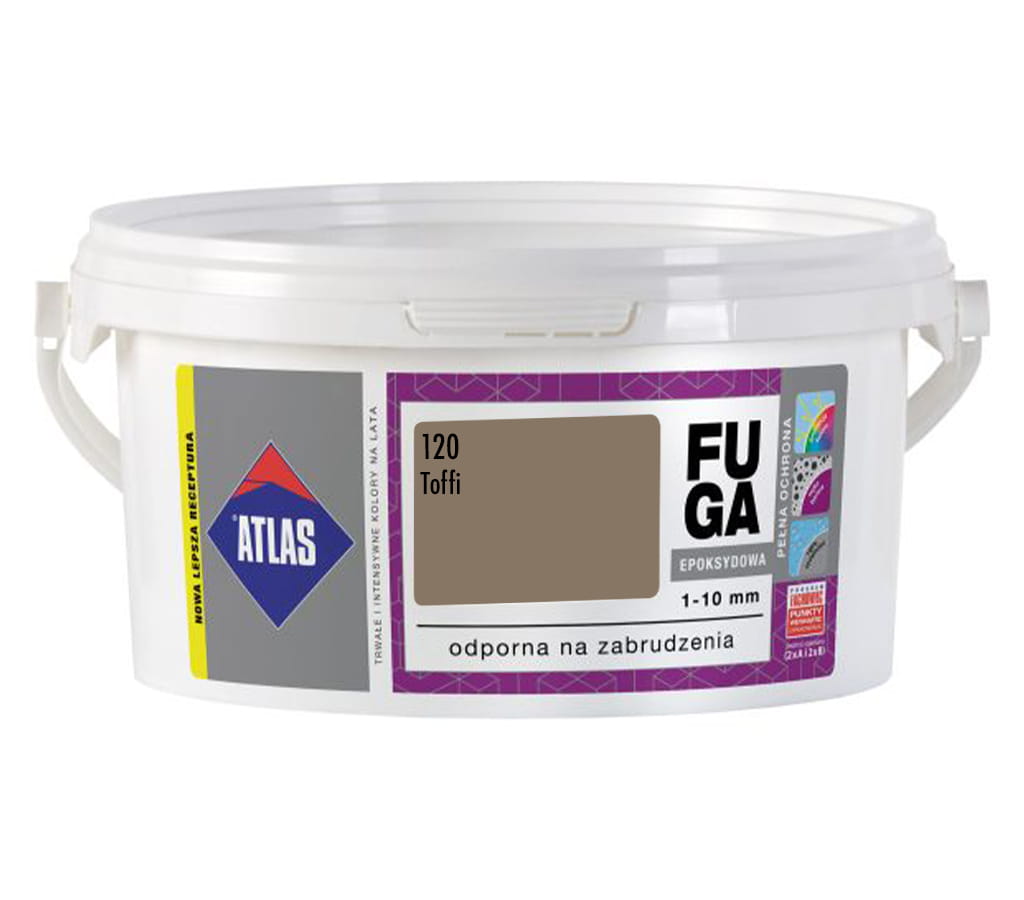 ATLAS FUGA EPOKSYDOWA 1-10MM TOFFI 120 2KG ZAPRAWA DO SPOINOWANIA