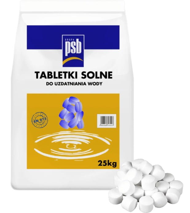 SOLINO TABLETKI SOLNE DO SYSTEMÓW UZDATNIANIA WODY 25KG SÓL