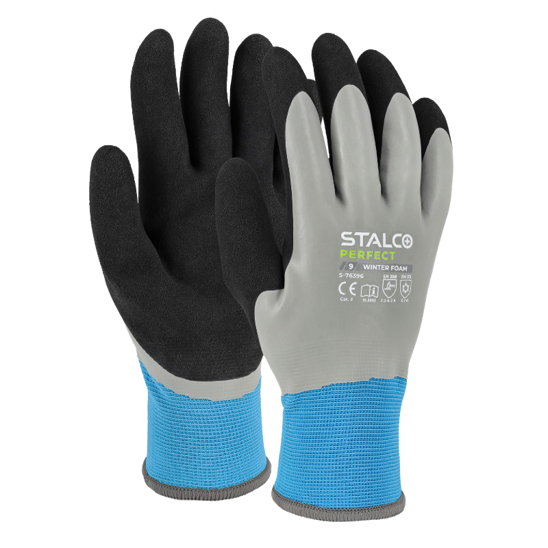 STALCO RĘKAWICE POLIESTROWE OCIEPLANE WINTER FOAM ROZM 9