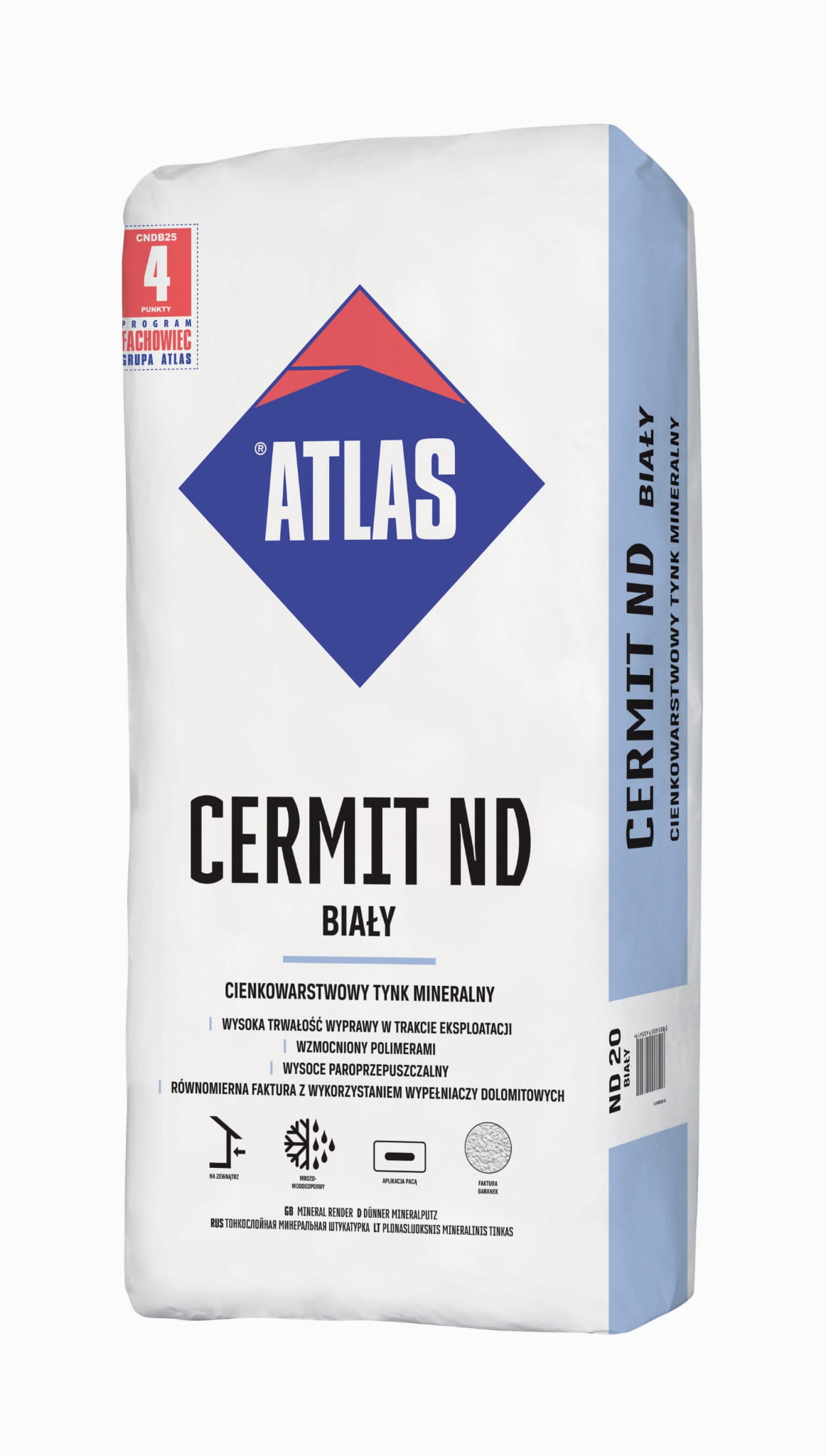 ATLAS CIENKOWARSTWOWY TYNK CERMIT ND 20 25KG