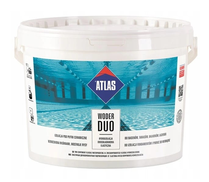 ATLAS WODER DUO HYDROIZOLACJA DWUSKŁADNIKOWA 16KG