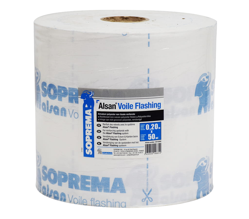 SOPREMA TAŚMA WZMACNIAJĄCA ALSAN FLASHING POLIESTER DO POŁĄCZEŃ 20CM 1MB