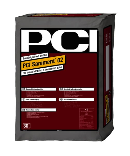 TYNK RENOWACYJNY DO ZAWILGOCONYCH PCI SANIMENT 02 30KG