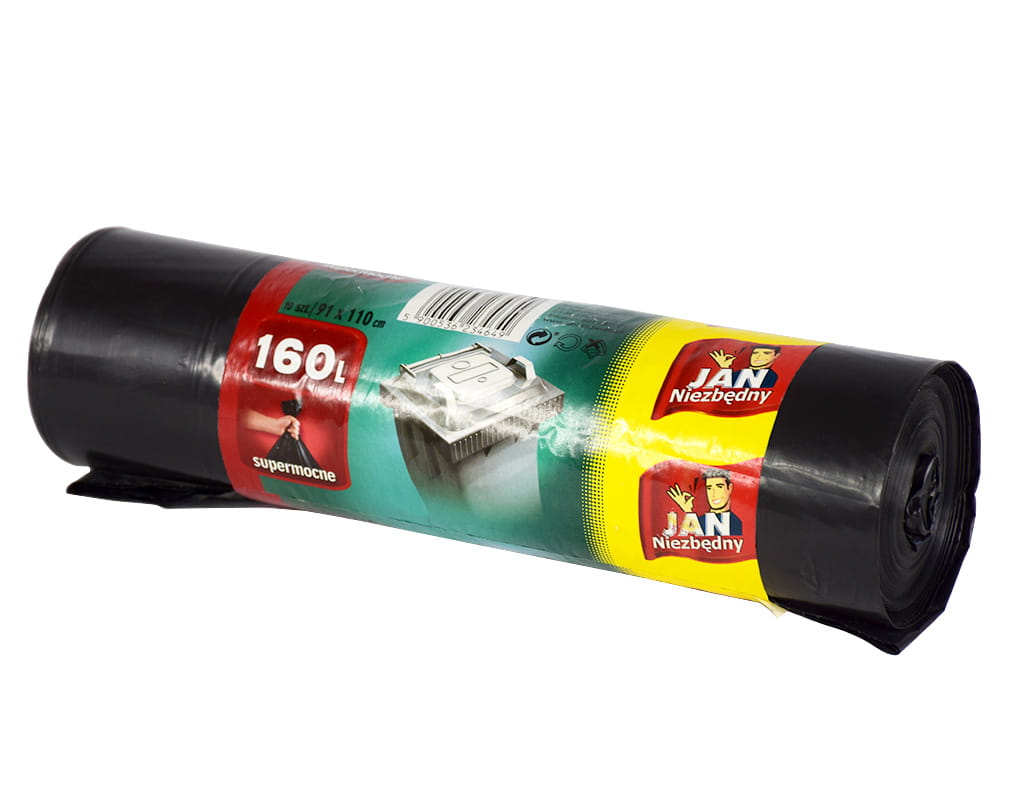 JAN NIEZBĘDNY WORKI BUDOWLANE LD 160L 10SZT CZARNE