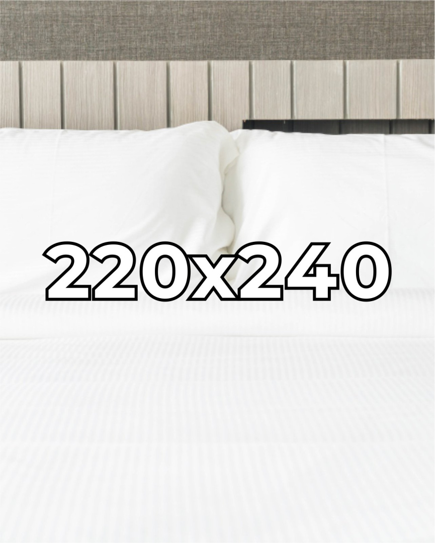 Prześcieradło hotelowe Adamaszek 220x240 cm, 100% bawełna 145 g