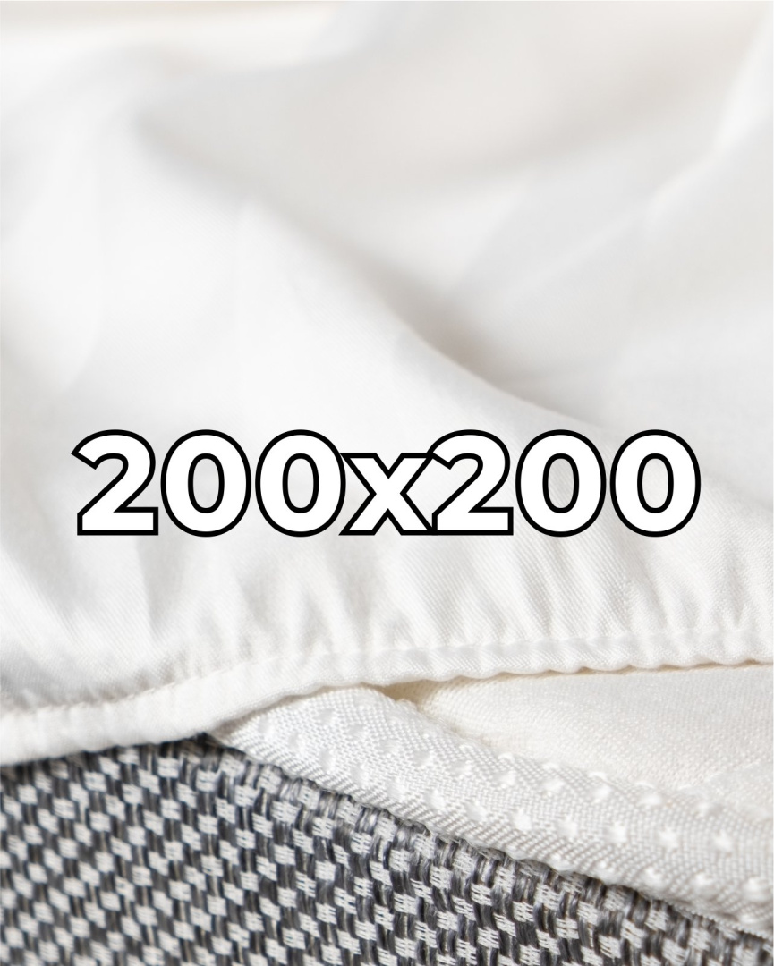 Satynowe prześcieradło hotelowe z gumką 200x200 cm, 100% bawełna 150 g