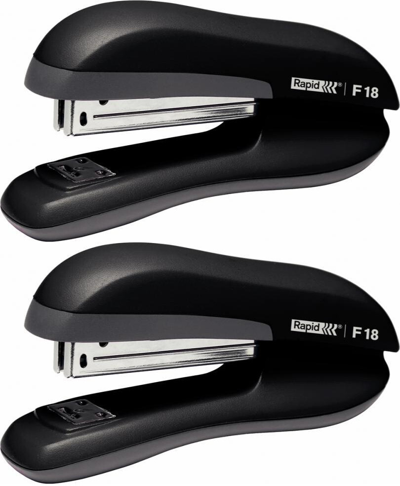 2x Zszywacz Rapid F18, do 30 kartek, czarny