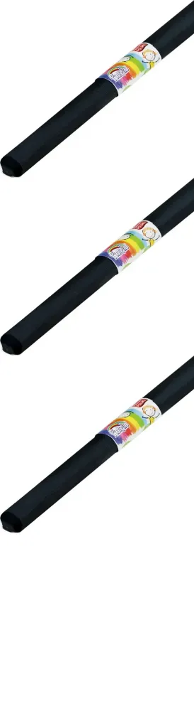 3x Bibuła marszczona Fiorello, 10 sztuk, czarny