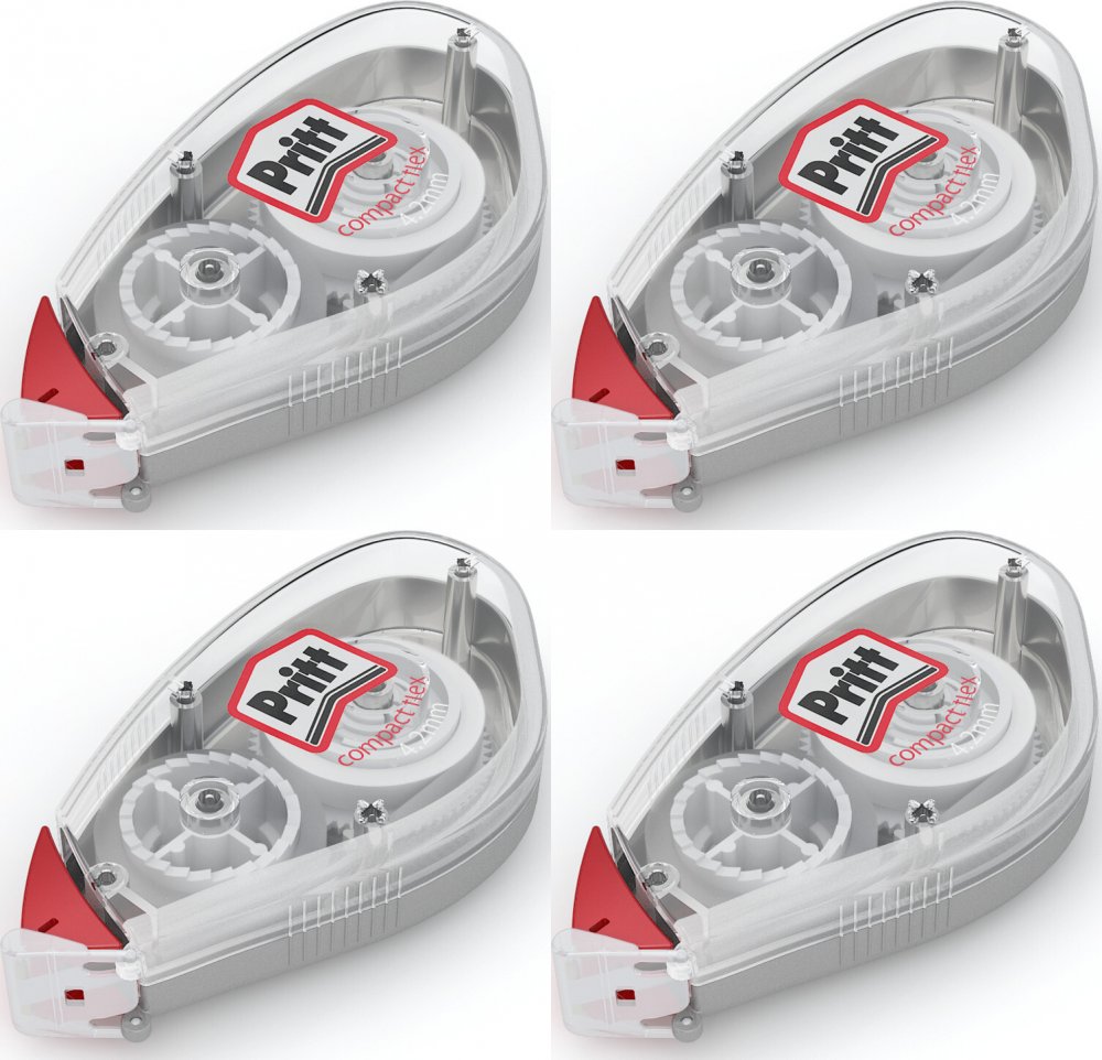 4x Korektor w taśmie Pritt Compact, 4.2mmx10m