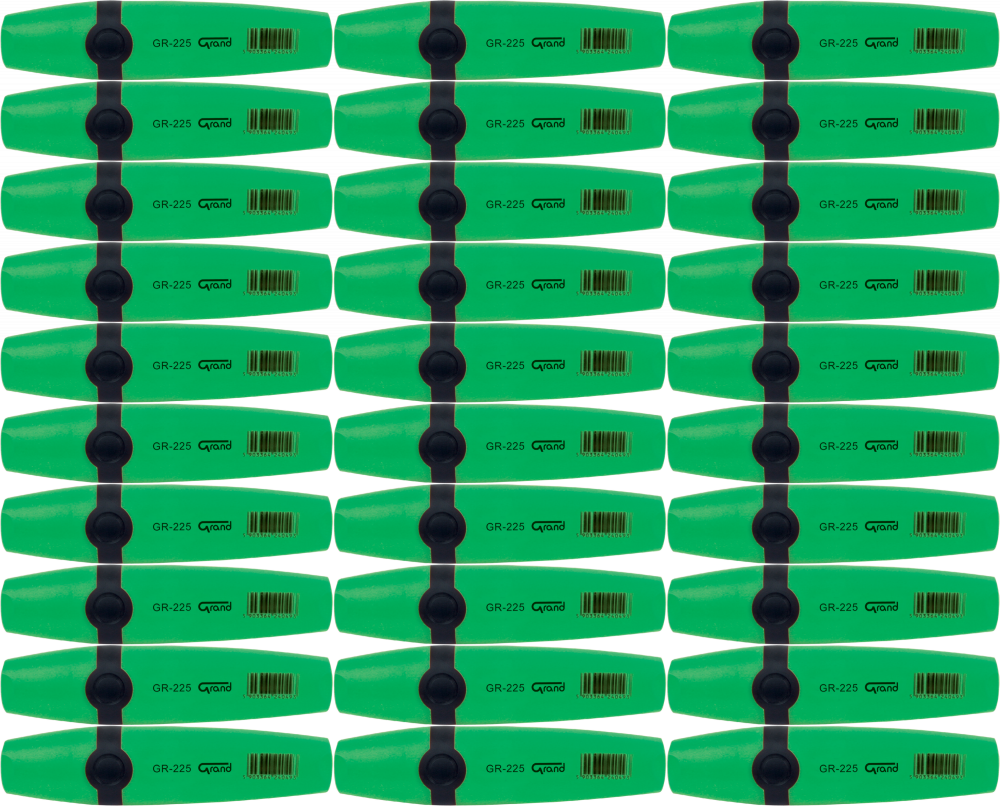 48x Zakreślacz Grand, GR-225, ścięta, 4 mm, zielony