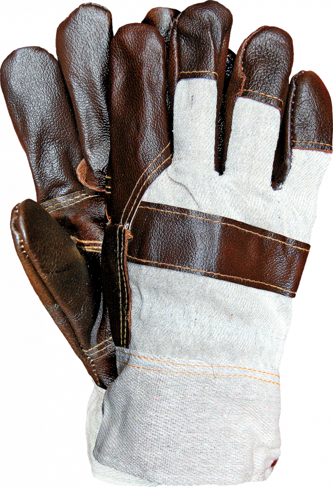 Rękawice robocze Reis RLO BECK, skórzane, ocieplane, rozmiar 11, beżowo-szary