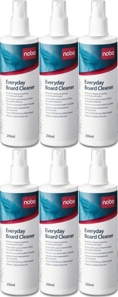 6x Płyn do czyszczenia tablic Nobo, Everyday, 250 ml