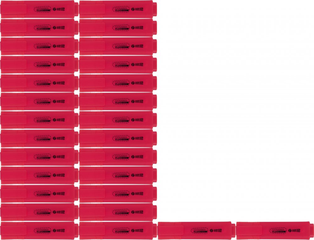 48x Zakreślacz MemoBe, ścięta, różowy neonowy