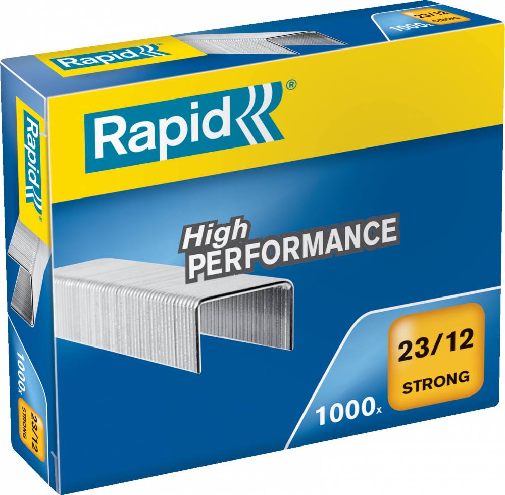 Zszywki Rapid Strong 23/12 1M, 1000 sztuk, srebrny