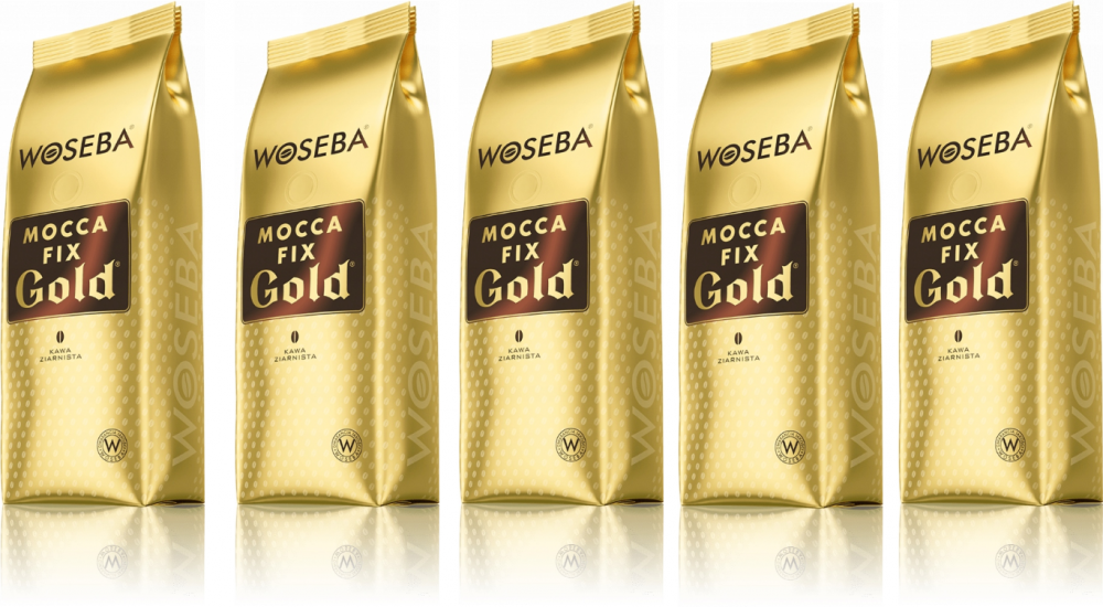 5x kawa ziarnista Woseba Mocca Fix Gold, 1kg