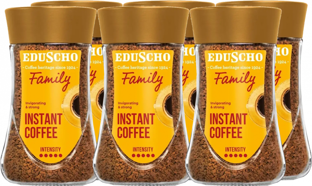 6x Kawa rozpuszczalna Eduscho Family, 100g