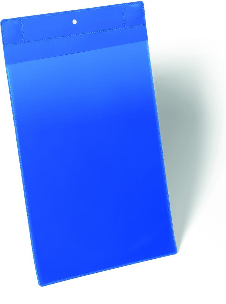 Kieszeń magnetyczna Durable, neodymowa, A4, pionowa, 10 sztuk, granatowy