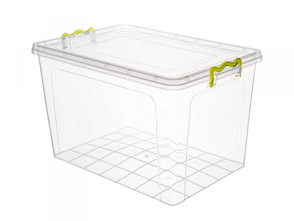 Pojemnik do przechowywania Plafor Strong Box, 58.6x39x35.5cm, 55l, przezroczysty