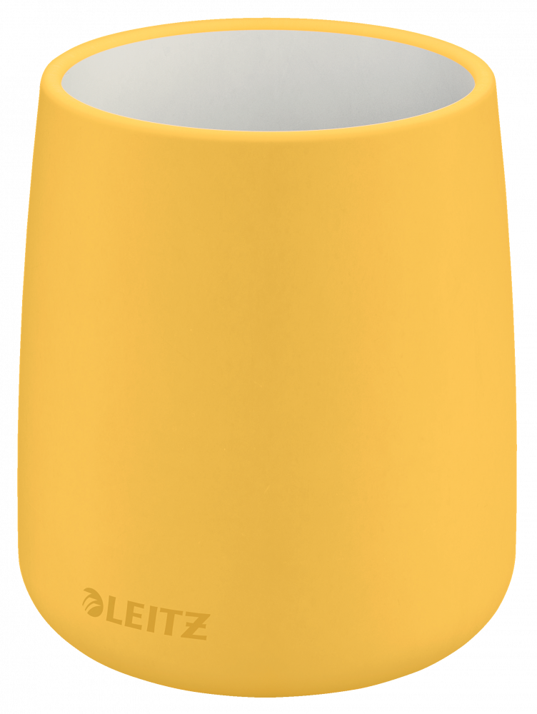 Kubek na długopisy Leitz Cosy, 85x108mm, żółty