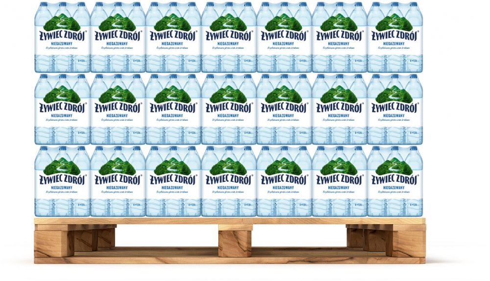 180x Woda niegazowana Żywiec Zdrój, 1.5l, butelka PET