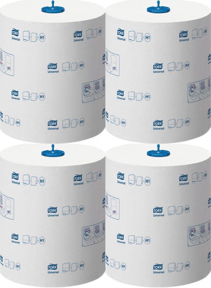 4x Ręcznik papierowy Tork 120059 Matic ekstra długi, 1-warstwowy, w roli, 280m, 1 rolka, biały