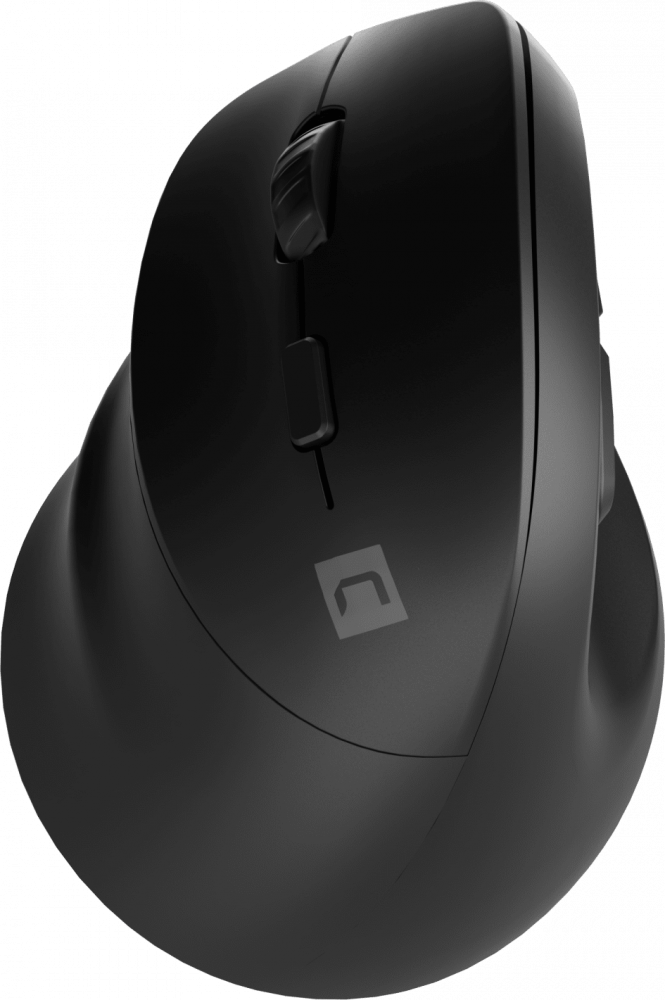 Myszka bezprzewodowa dla leworęcznych Natec Crake 2, pionowa, optyczna, bluetooth, czarny