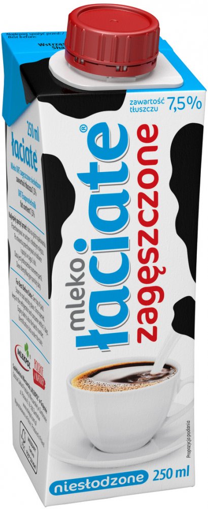 Mleko UHT zagęszczone niesłodzone Łaciate, 7.5%, 250ml