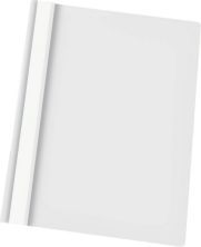 Skoroszyt plastikowy bez oczek Donau, A4, do 200 kartek, biały