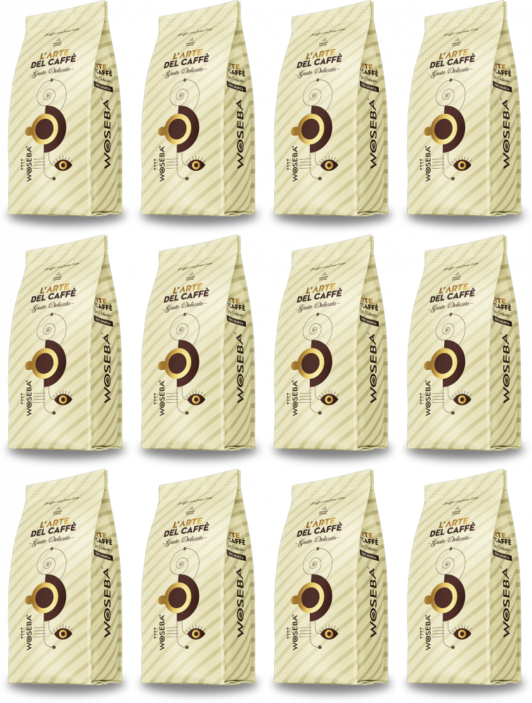 12x Kawa mielona Woseba L’Arte Del Caffe Gusto Delicato, 250g