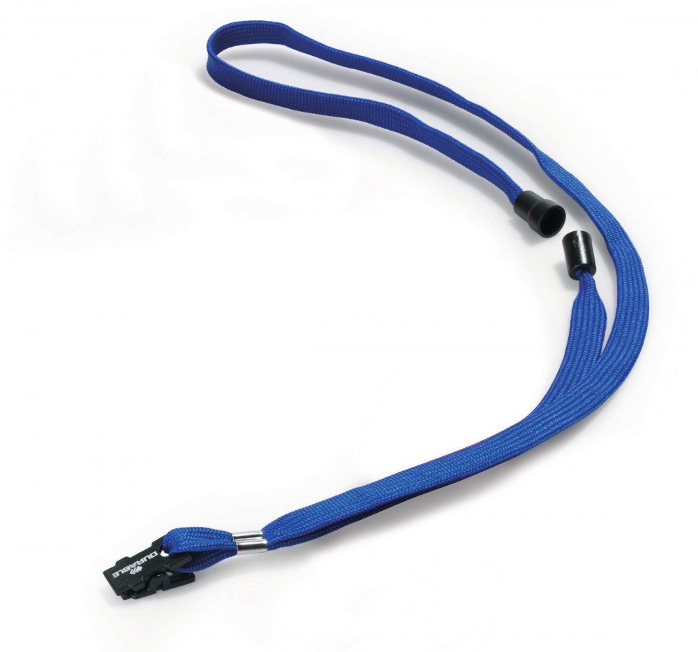 Taśma tekstylna z plastikowym klipem Durable, 1x44cm, 10 sztuk, granatowy