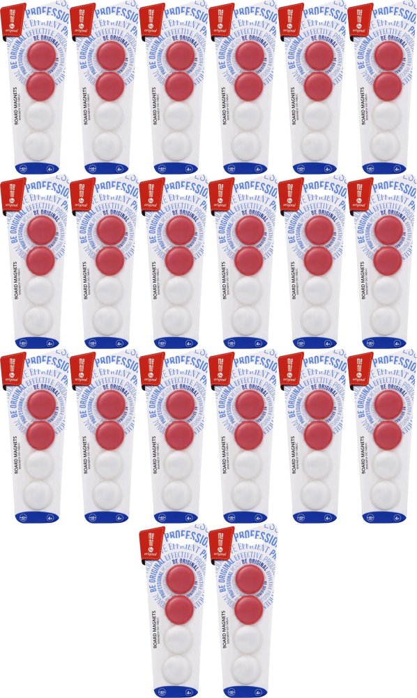 20x Magnesy MemoBe, 40mm, 4 sztuki, mix kolorów