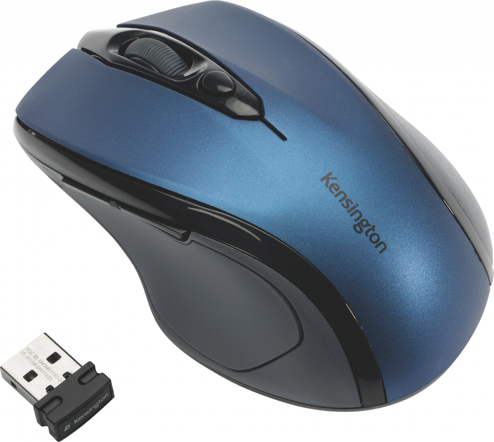 Myszka bezprzewodowa Kensington Pro Fit, średniowymiarowa, optyczna, niebieski