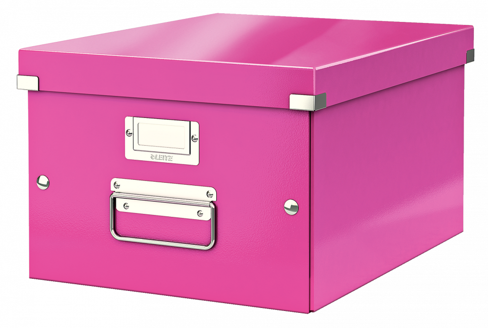 Pudło uniwersalne Leitz Click&Store Wow, A4, różowy