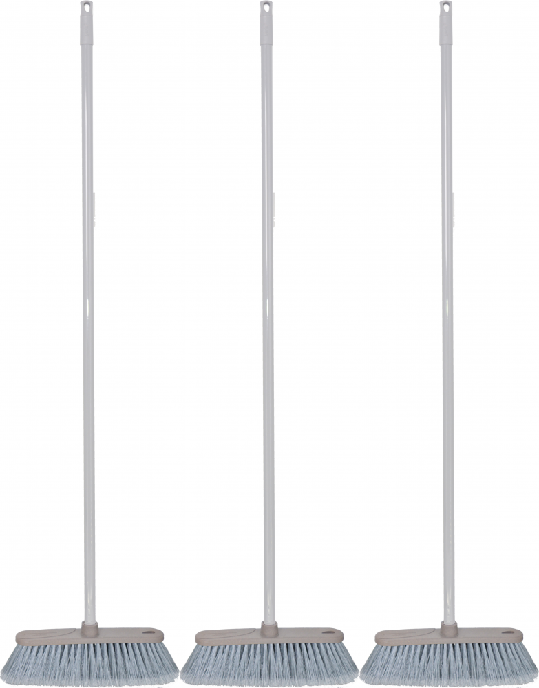 3x Miotła Eco Natural by York reSTART, 120 cm, mix kolorów, kij+końcówka