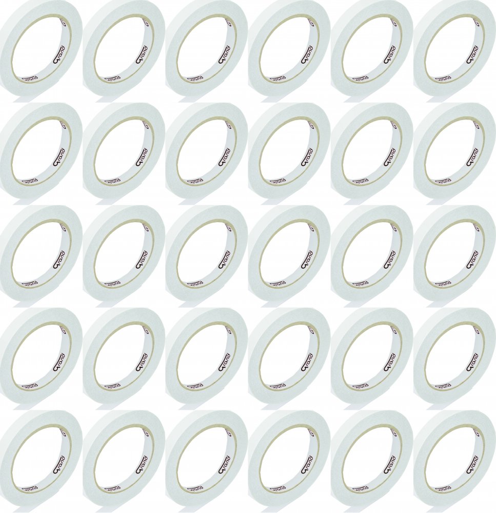 36x Taśma dwustronna Grand, 8mm x 25m, biały