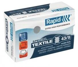 Zszywki Rapid Super Strong, 43/8 10M, 10000 sztuk, srebrny