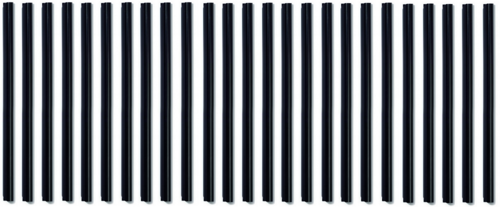 25x Grzbiet wsuwany Durable, 9mm, do 80 kartek, 1 sztuka, czarny