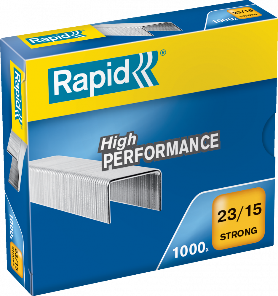 Zszywki Rapid Strong 23/15 1M, 1000 sztuk, srebrny