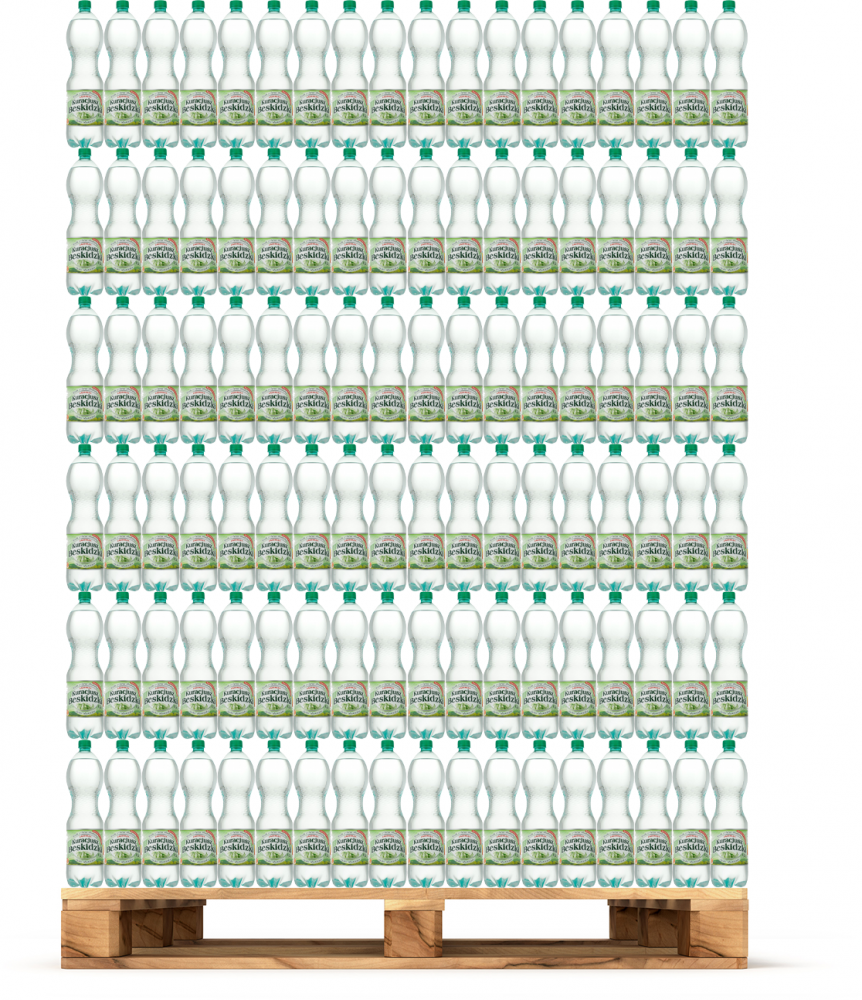 504x Woda gazowana Kuracjusz Beskidzki, 1.5l, butelka PET