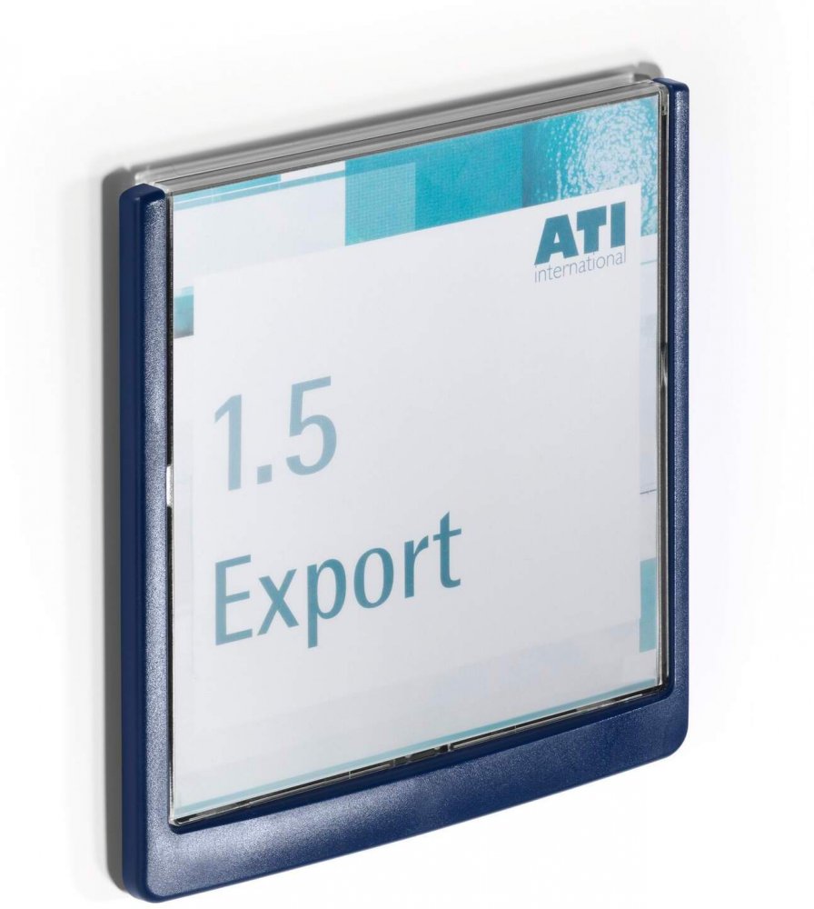 Tabliczka przydrzwiowa Durable Click Sign, 149x148.5mm, granatowy