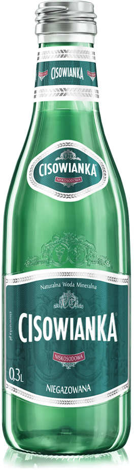 Woda Cisowianka, niegazowana, 0.3l, butelka szklana