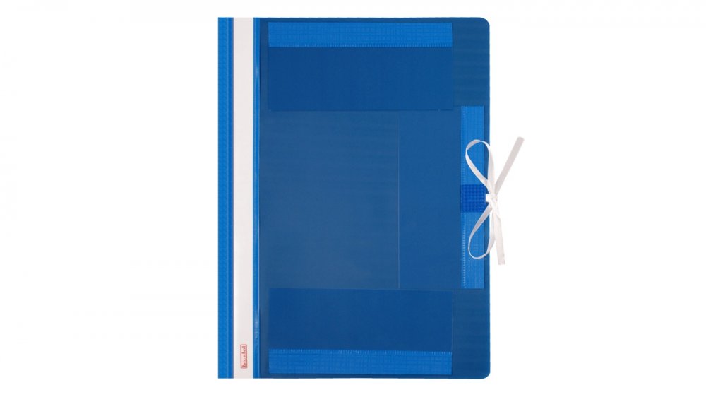 Teczka wiązana Biurfol, A4, plastikowa, niebieski