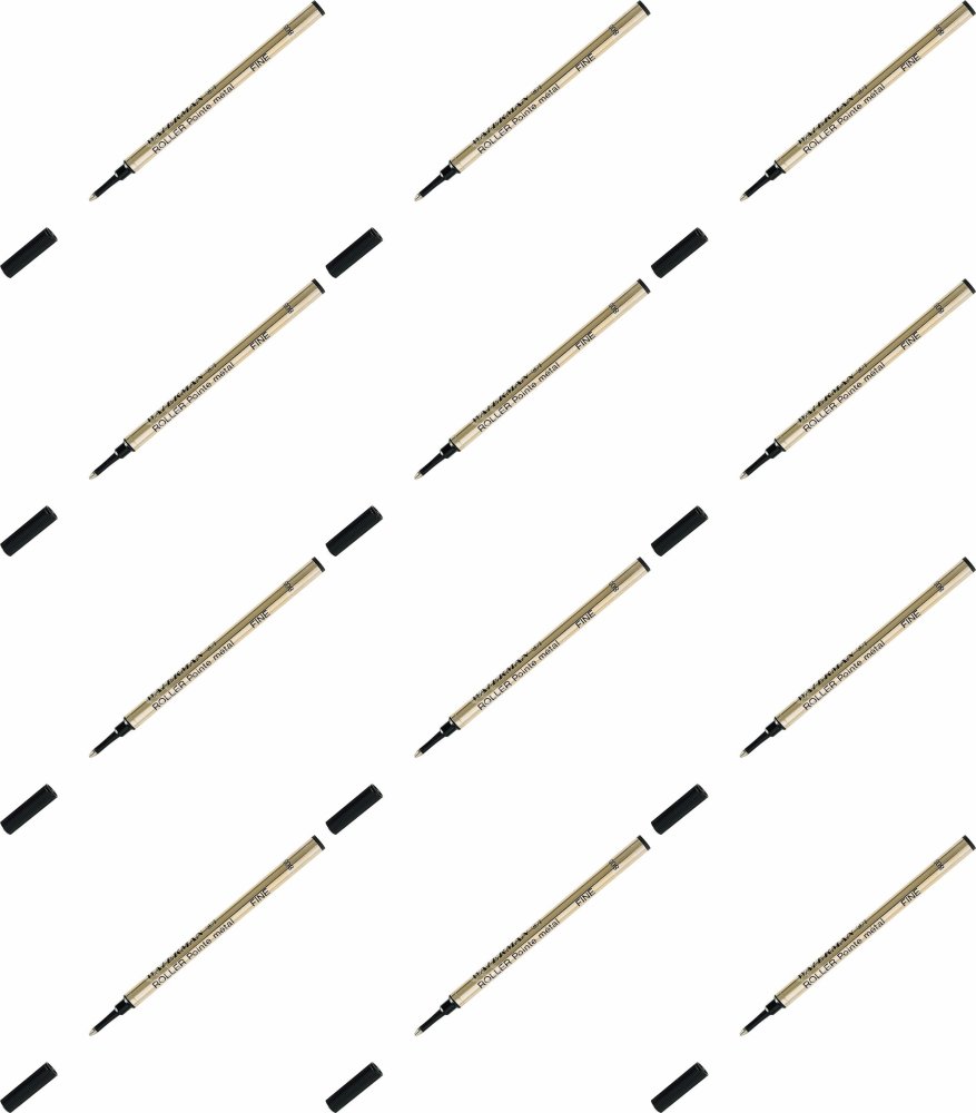 12x Wkład do pióra kulkowego Waterman, czarny