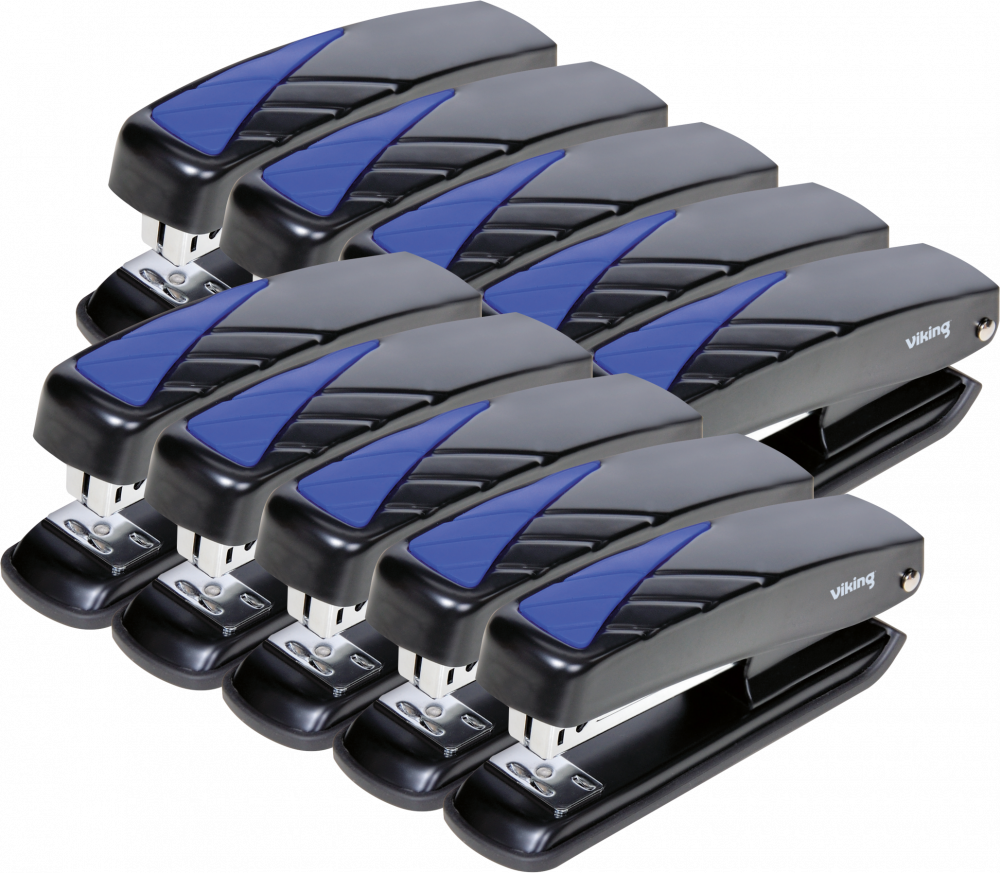 10x Zszywacz Viking, do 20 kartek, czarny